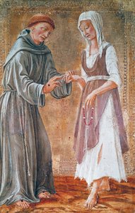 St Francis gifter sig med fattigdom