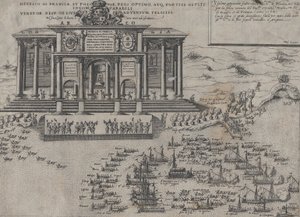 Henri III, kung av Frankrike och Polen, gick in i Venedig 1574. av Domenico Zenoi