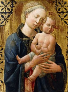 Madonnan och barnet, av Domenico di Michelino