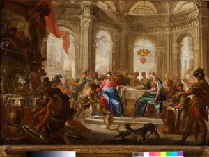 Bröllopet i Kana av Domenico the Elder Piola