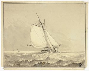 Segelbåt till sjöss av Dominic Serres