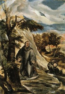 Den helige Franciskus av Assisi tar emot Stigmata, ca 1565-1570.