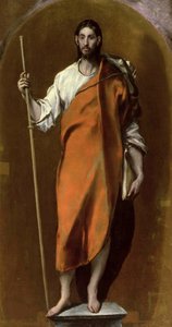 Sankt Jakob som pilgrim, ca 1590.