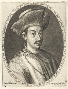 Sigismund Bathory 1572-1613, prins av Transsylvanien. Från Atrium heroicum, Augsburg 1600-1602, 160