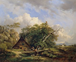 Landskap nära Gutenstein av Dominik Schufried