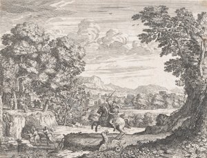 Bellerophon övervinner chimären, 1668. av Dominique Barriere