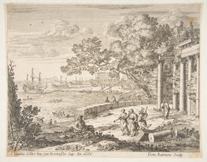 Landskap med Merkurius, 1668. av Dominique Barriere