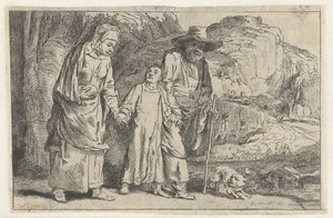 Kristus återvänder från templet med sina föräldrar