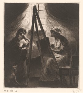 Elisabeth Vigée-Le Brun porträtterar en kvinna