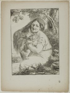Amor och en ung kvinna av Dominique Vivant Denon