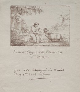 Helig familj på flykt till Egypten, 1809. av Dominique Vivant Denon