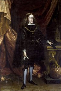 Barock: Karl II av Spanien, känd som Ensorcele - Porträtt av Karl II av Spanien av Carreno de Miranda, Juan (1614-1685)