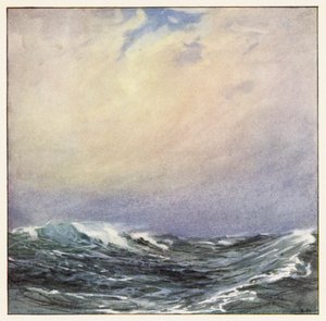 Rudyard Kipling: The Sea and the Hills (färglitografi) av Donald (after) Maxwell