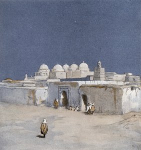 Svärdsmoskén i Kairouan (färg litho)