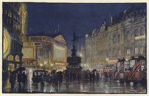 Imperiets hjärta, ett intryck av Piccadilly Circus i skymningen