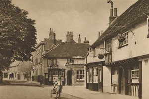 Church Street, Chiswick, med vad som brukade vara Burlington Arms, c1935. av Donald McLeish