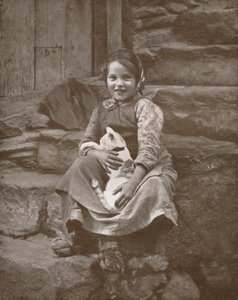 Två små schweiziska bybor i Hospenthal, 1916 av Donald McLeish