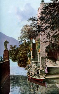 Villa del Balbianello, Lenno, Comosjön, Italien, c1930-talet