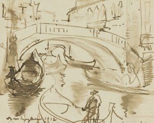 En kanal i Venedig av Donald Shaw MacLaughlan