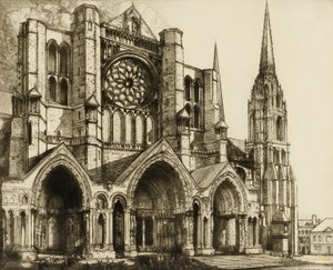 Chartres, norra portalen av Donald Shaw MacLaughlan