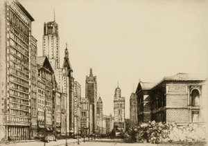 Chicago, Michigan Avenue nr. 1 av Donald Shaw MacLaughlan
