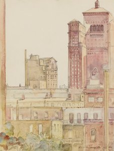 Chicago, Hustaken nära Allerton House av Donald Shaw MacLaughlan