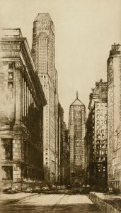 Chicago, hjärtat av Chicago (kvällstid) av Donald Shaw MacLaughlan