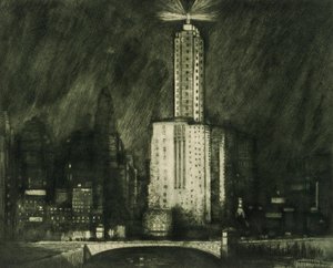 Chicago, Wacker Drive av Donald Shaw MacLaughlan