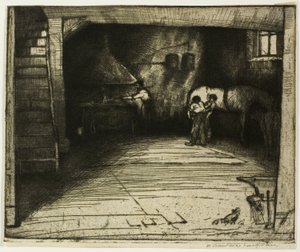 Smida med den vita hästen av Donald Shaw MacLaughlan