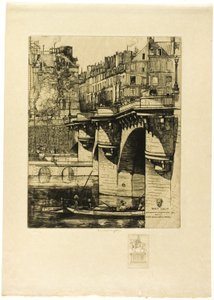 Pont Neuf, Paris (med anmärkning) av Donald Shaw MacLaughlan