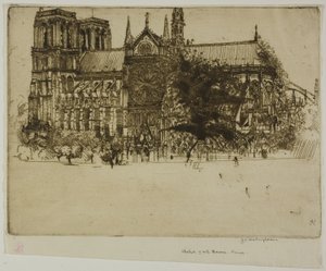 Notre-Dame, Paris av Donald Shaw MacLaughlan