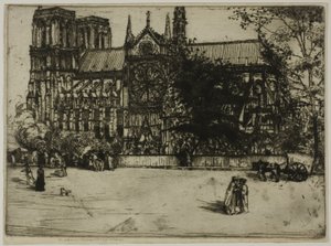 Notre-Dame, Paris av Donald Shaw MacLaughlan