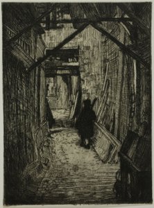 Passageway, Rouen av Donald Shaw MacLaughlan