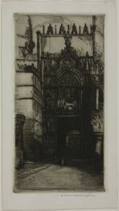 Portalen till hertigpalatset, Venedig av Donald Shaw MacLaughlan
