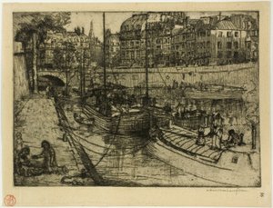 Quai des Grands Augustins av Donald Shaw MacLaughlan