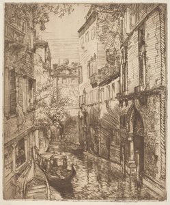 Rio delle Verona, Venedig av Donald Shaw MacLaughlan