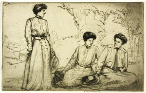 Tre flickor av Donald Shaw MacLaughlan