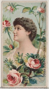 Moss Rose: Confession of Love, från serien Floral Beauties and Language of Flowers N7..., 1892.