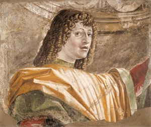 Man med hellebard, 1490-1492.