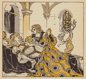 Törnrosa (färg litho)