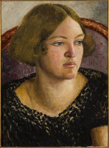 Porträtt av Catherine Carrington, ca 1926 (olja på duk)