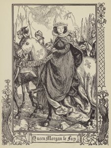 Drottning Morgan le Fay av Dora Curtis