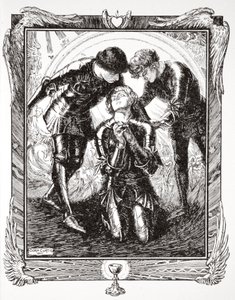 "Sedan gick de till Sir Galahad", 1905. av Dora Curtis