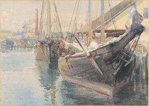 Skeppar vid kajen av Dora Louise Murdoch