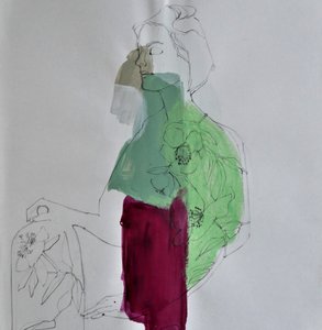 Abstrakt blomfigur