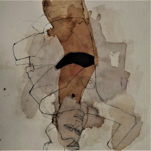 Abstrakt figur upp och ner av Doris Schmitz