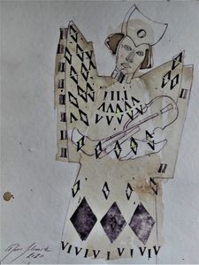 Änglalik geometrisk musiker av Doris Schmitz