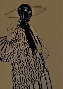 Art déco-mode – kvinna av Doris Schmitz