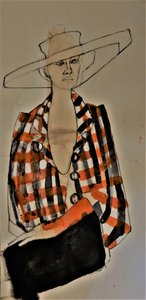 En elegant look med rutig jacka av Doris Schmitz