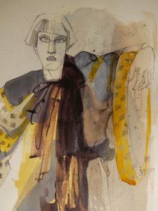 Elegant modefigur av Doris Schmitz